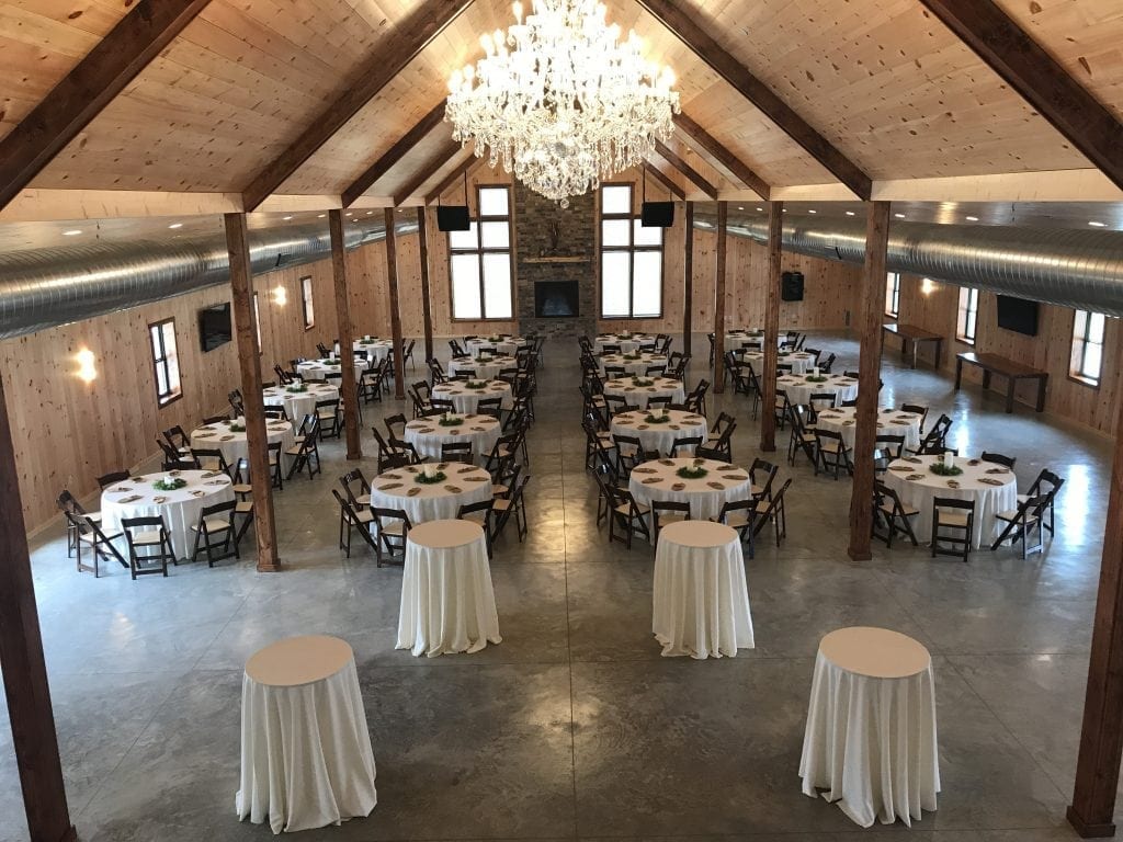 Warm Custom Table Set Ups at Country Lane Lodge