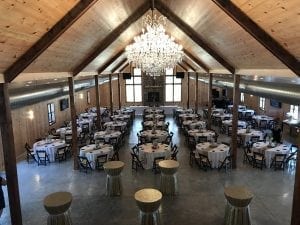 Round Tables Custom Table Setup - Country Lane Lodge