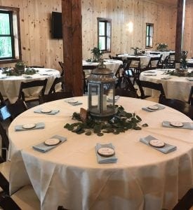 Personalized Name Cards - Table Decorations at Country Lane Lodge