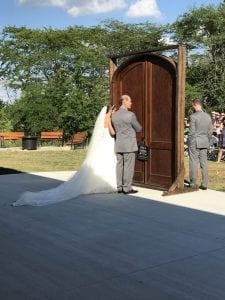 Aisle Decorations at Central Iowa Wedding Venue, Country Lane Lodge