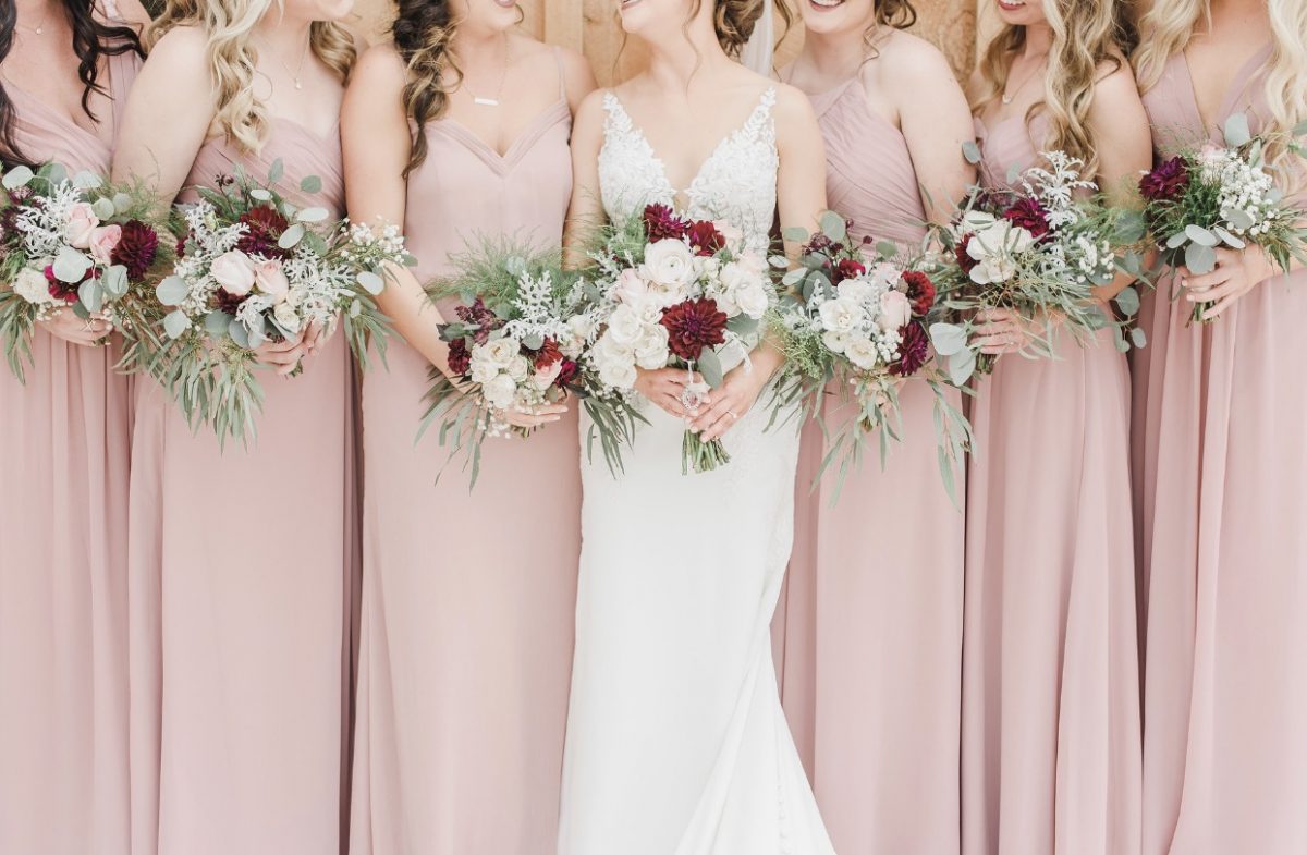 6th Day of Christmas...6 pastel bridesmaids! - Country Lane Lodge